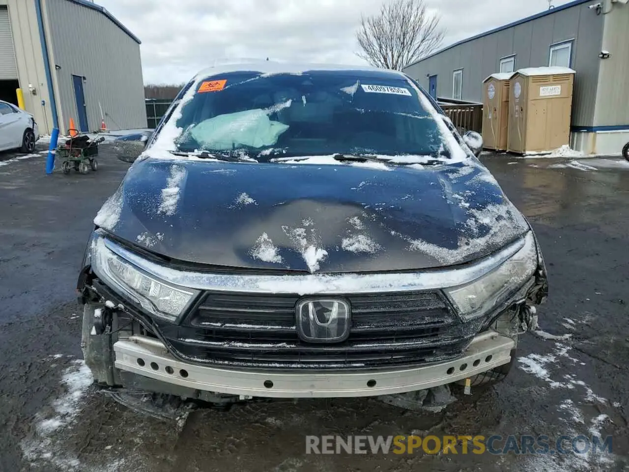 5 fotografías del automóvil dañado 5FNRL6H86NB000735 HONDA ODYSSEY 2022