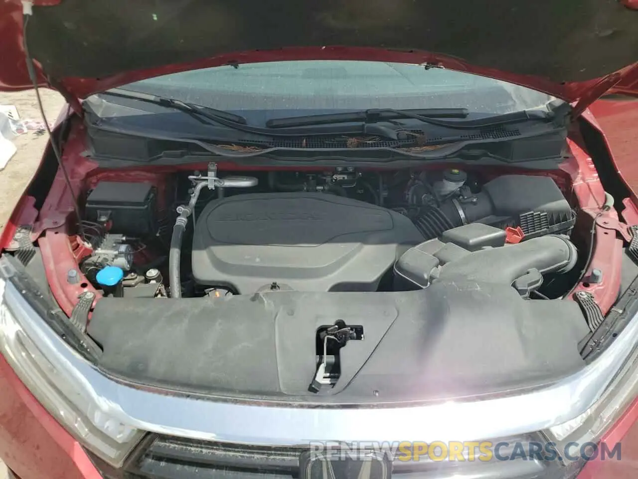 13 fotografías del automóvil dañado 5FNRL6H88NB001837 HONDA ODYSSEY 2022