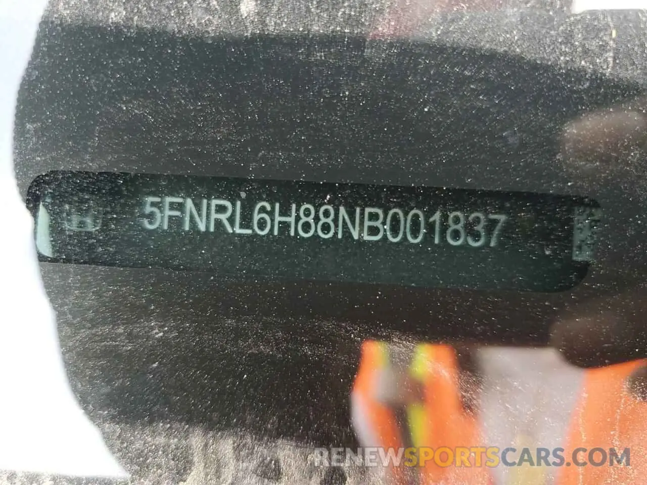 16 fotografías del automóvil dañado 5FNRL6H88NB001837 HONDA ODYSSEY 2022