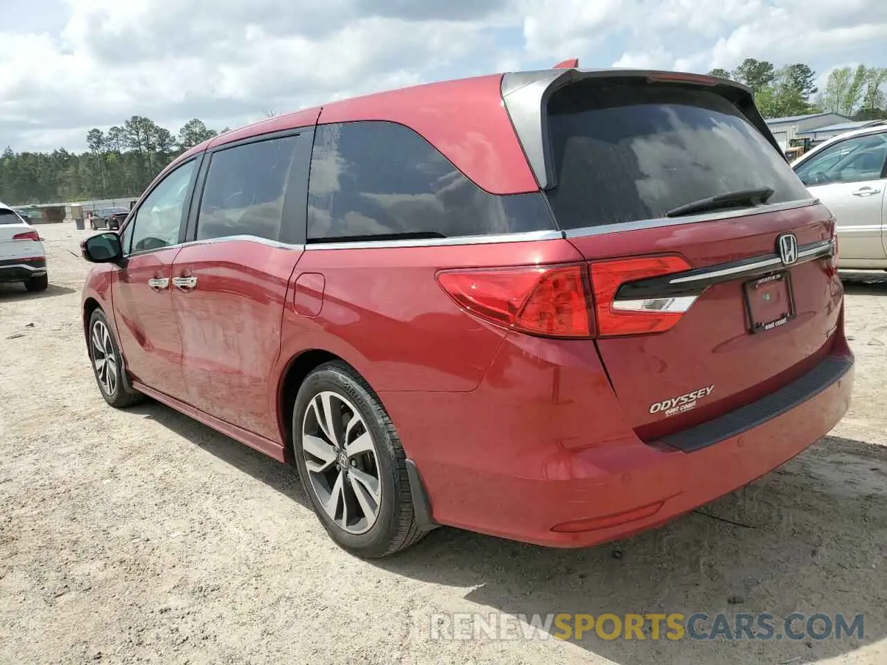 2 fotografías del automóvil dañado 5FNRL6H88NB001837 HONDA ODYSSEY 2022
