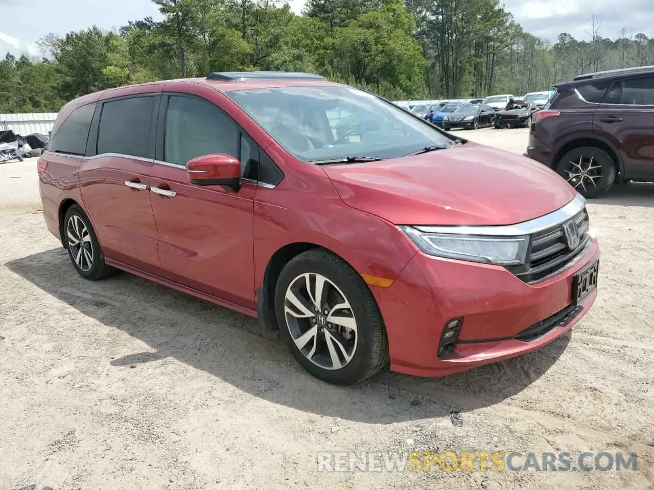 4 fotografías del automóvil dañado 5FNRL6H88NB001837 HONDA ODYSSEY 2022
