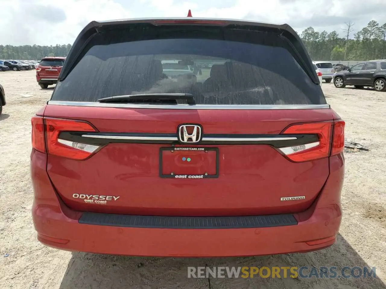 6 fotografías del automóvil dañado 5FNRL6H88NB001837 HONDA ODYSSEY 2022