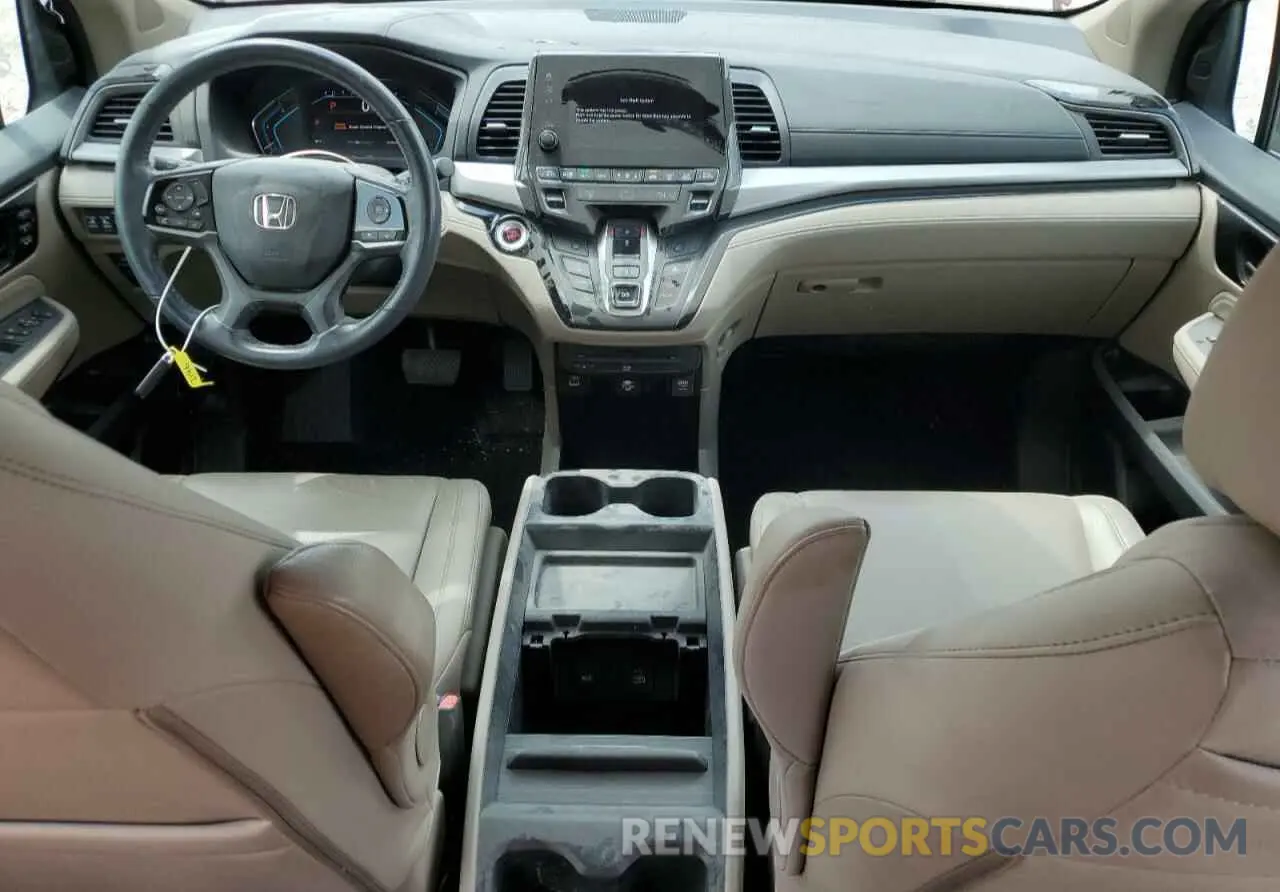 8 fotografías del automóvil dañado 5FNRL6H88NB001837 HONDA ODYSSEY 2022