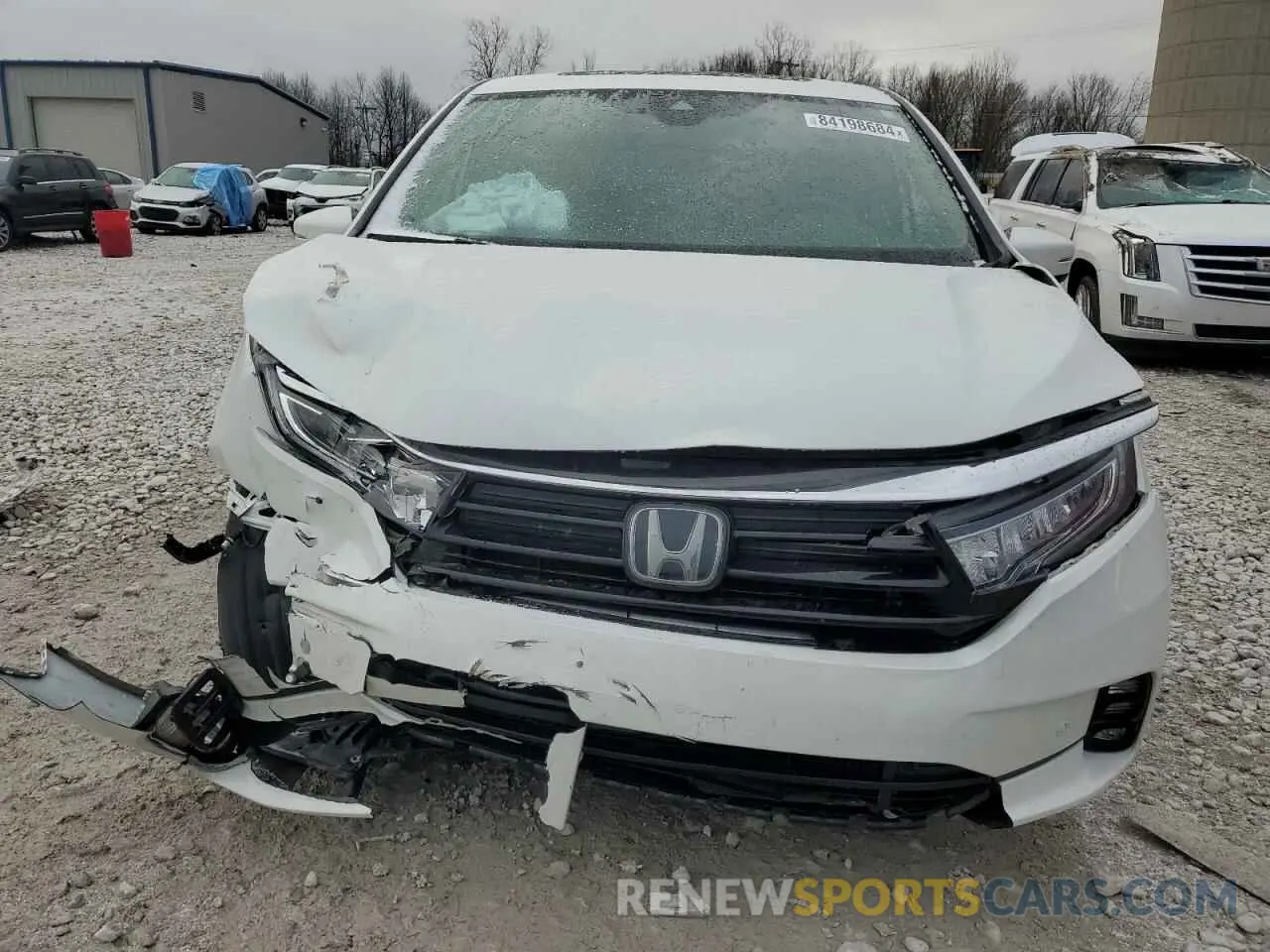 5 fotografías del automóvil dañado 5FNRL6H88NB067515 HONDA ODYSSEY 2022