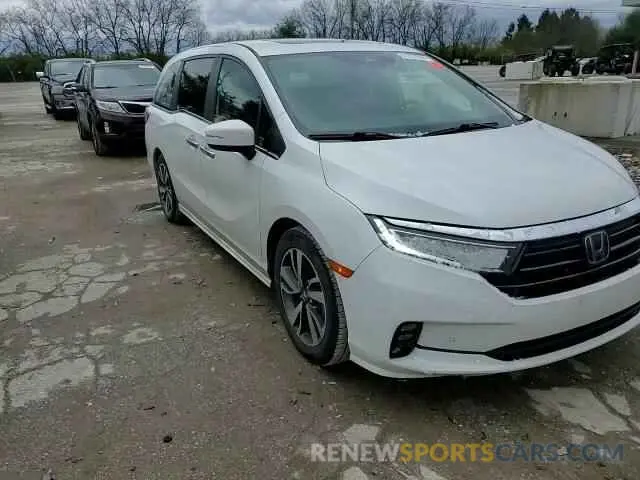 11 fotografías del automóvil dañado 5FNRL6H89NB039089 HONDA ODYSSEY 2022