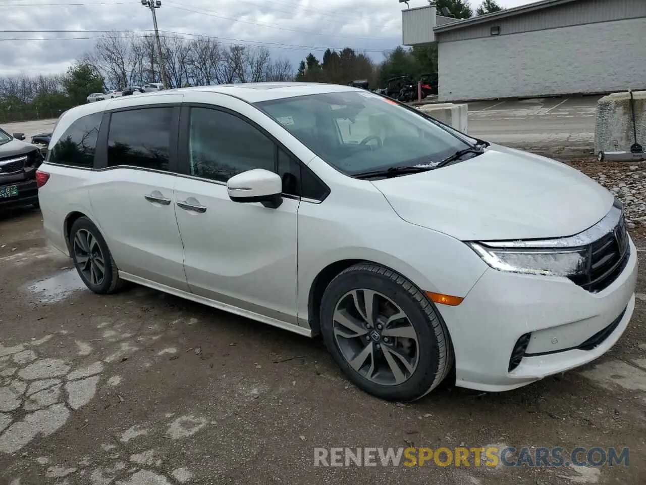 4 fotografías del automóvil dañado 5FNRL6H89NB039089 HONDA ODYSSEY 2022