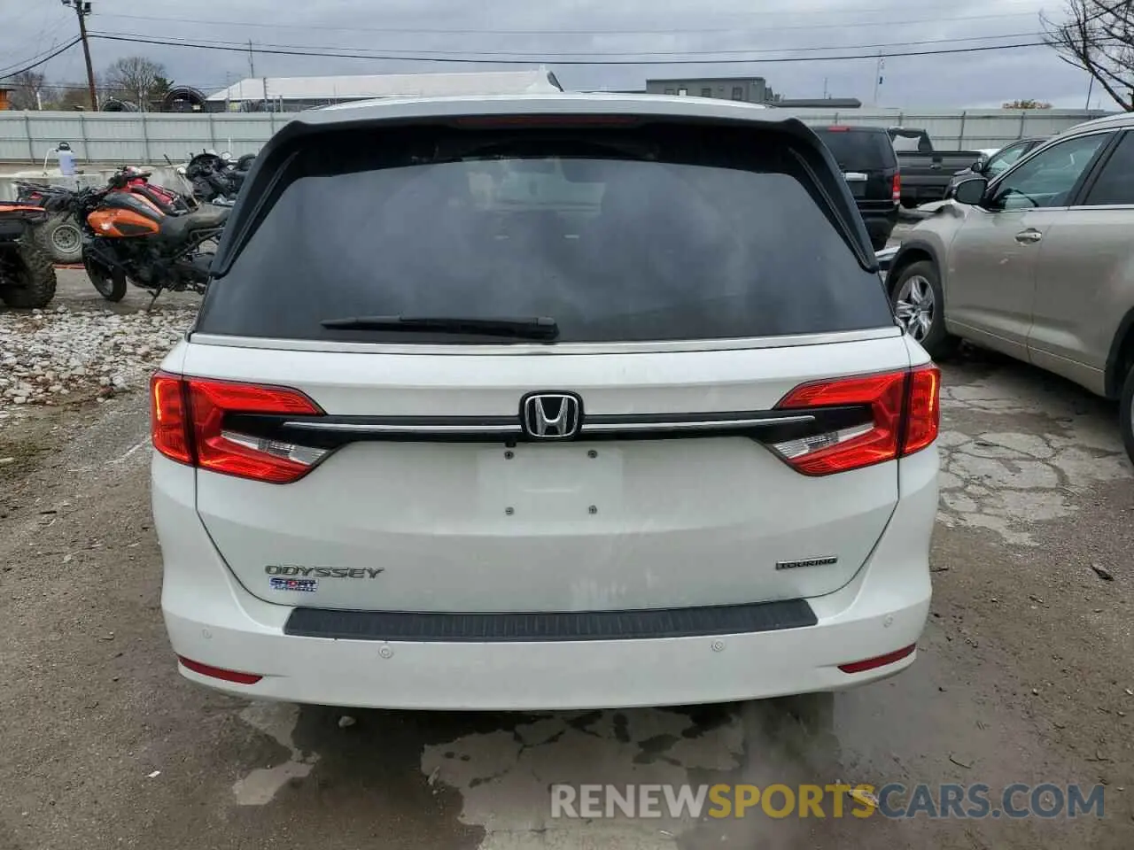 6 fotografías del automóvil dañado 5FNRL6H89NB039089 HONDA ODYSSEY 2022