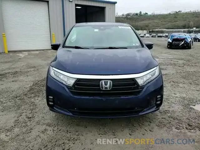14 fotografías del automóvil dañado 5FNRL6H8XNB037772 HONDA ODYSSEY 2022