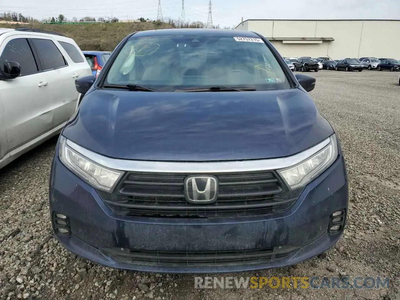 5 fotografías del automóvil dañado 5FNRL6H8XNB037772 HONDA ODYSSEY 2022