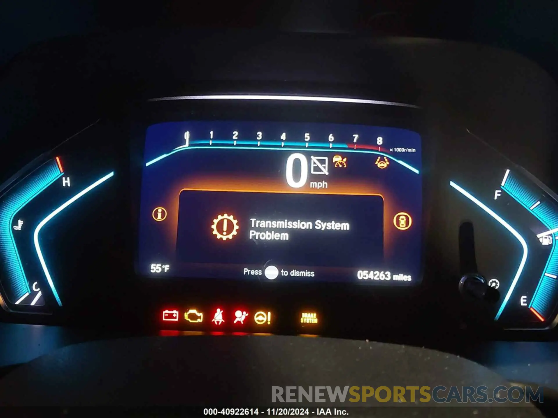 7 fotografías del automóvil dañado 5FNRL6H92NB011899 HONDA ODYSSEY 2022
