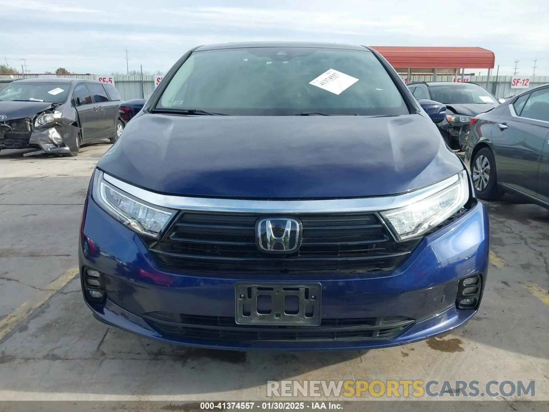 13 fotografías del automóvil dañado 5FNRL6H92NB056762 HONDA ODYSSEY 2022