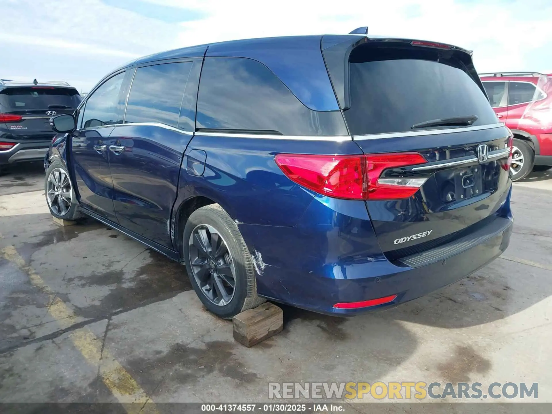 3 fotografías del automóvil dañado 5FNRL6H92NB056762 HONDA ODYSSEY 2022