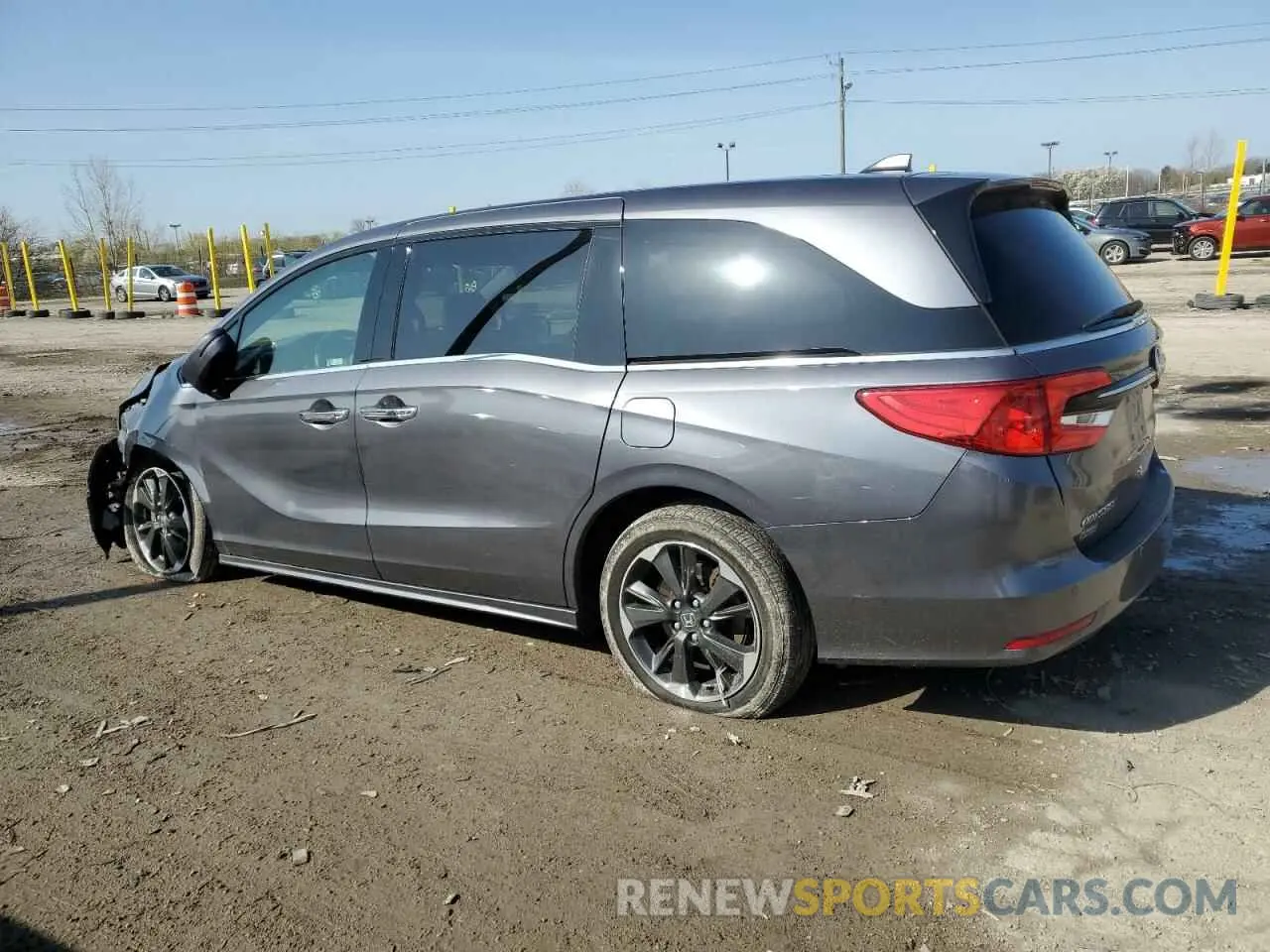 2 fotografías del automóvil dañado 5FNRL6H97NB042002 HONDA ODYSSEY 2022