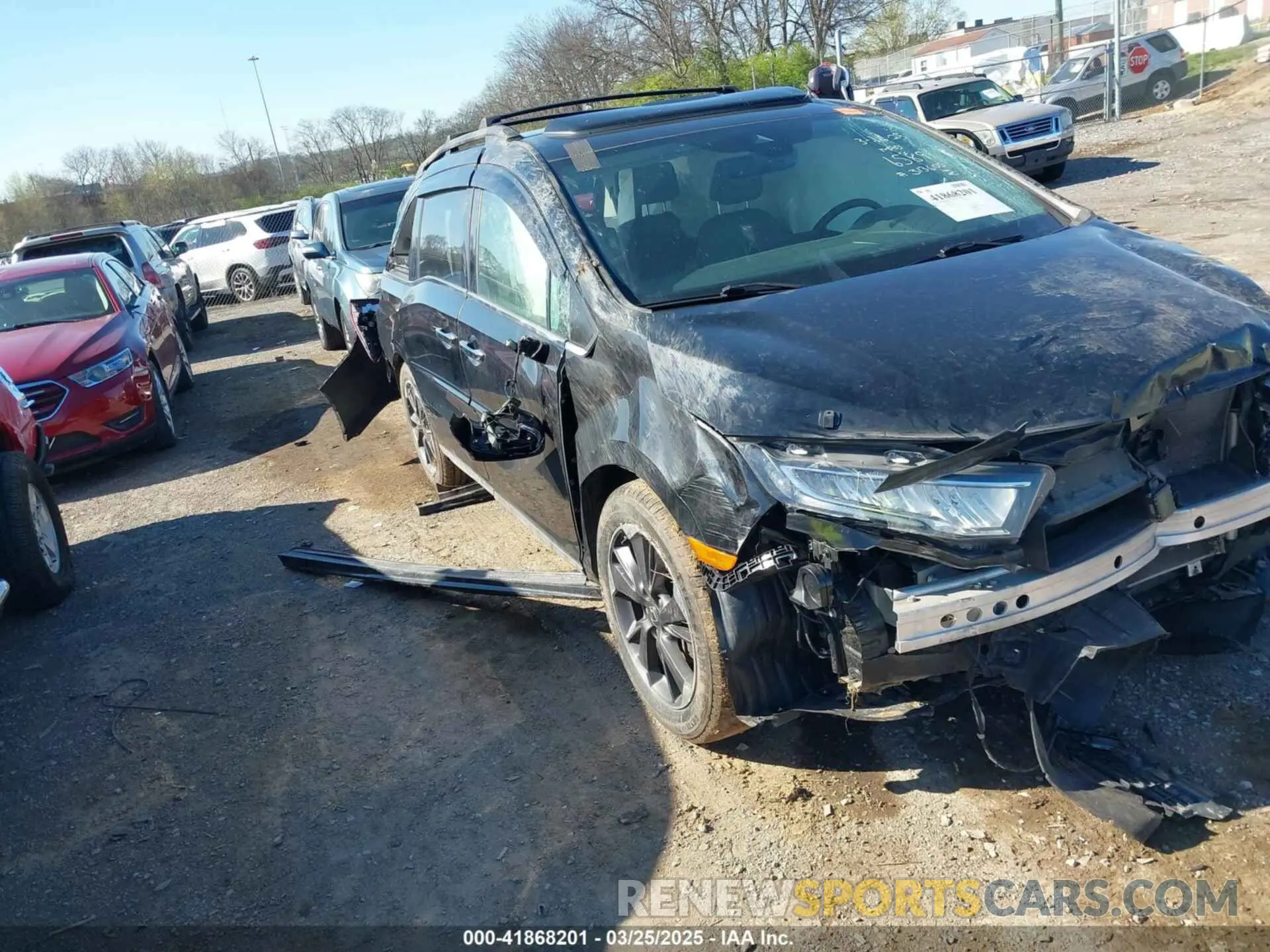 1 fotografías del automóvil dañado 5FNRL6H99NB066589 HONDA ODYSSEY 2022