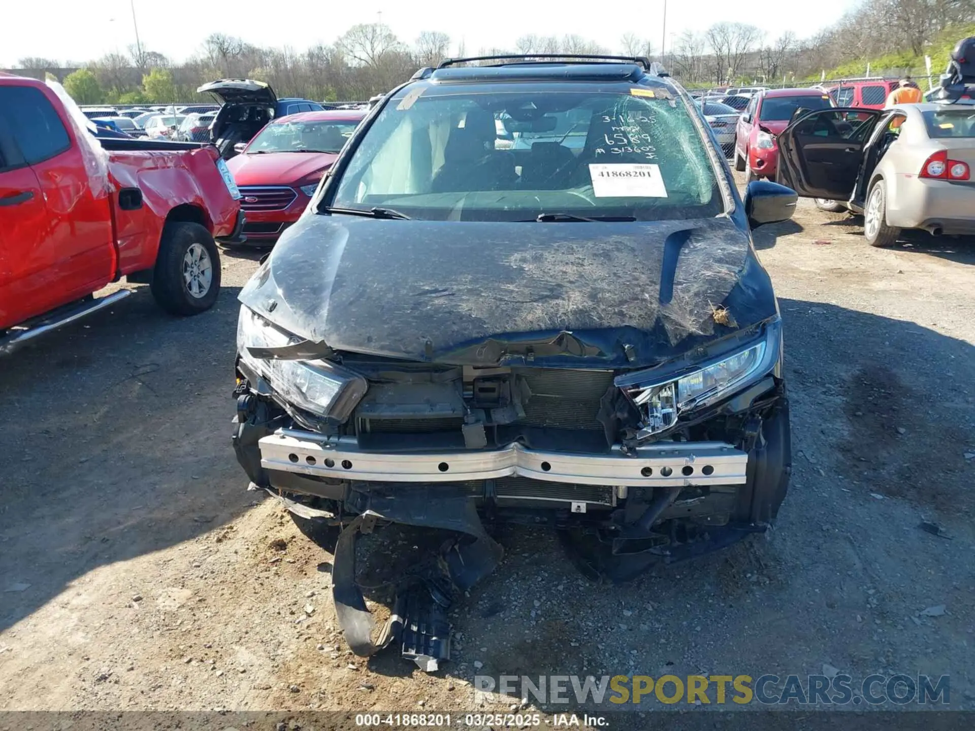 12 fotografías del automóvil dañado 5FNRL6H99NB066589 HONDA ODYSSEY 2022