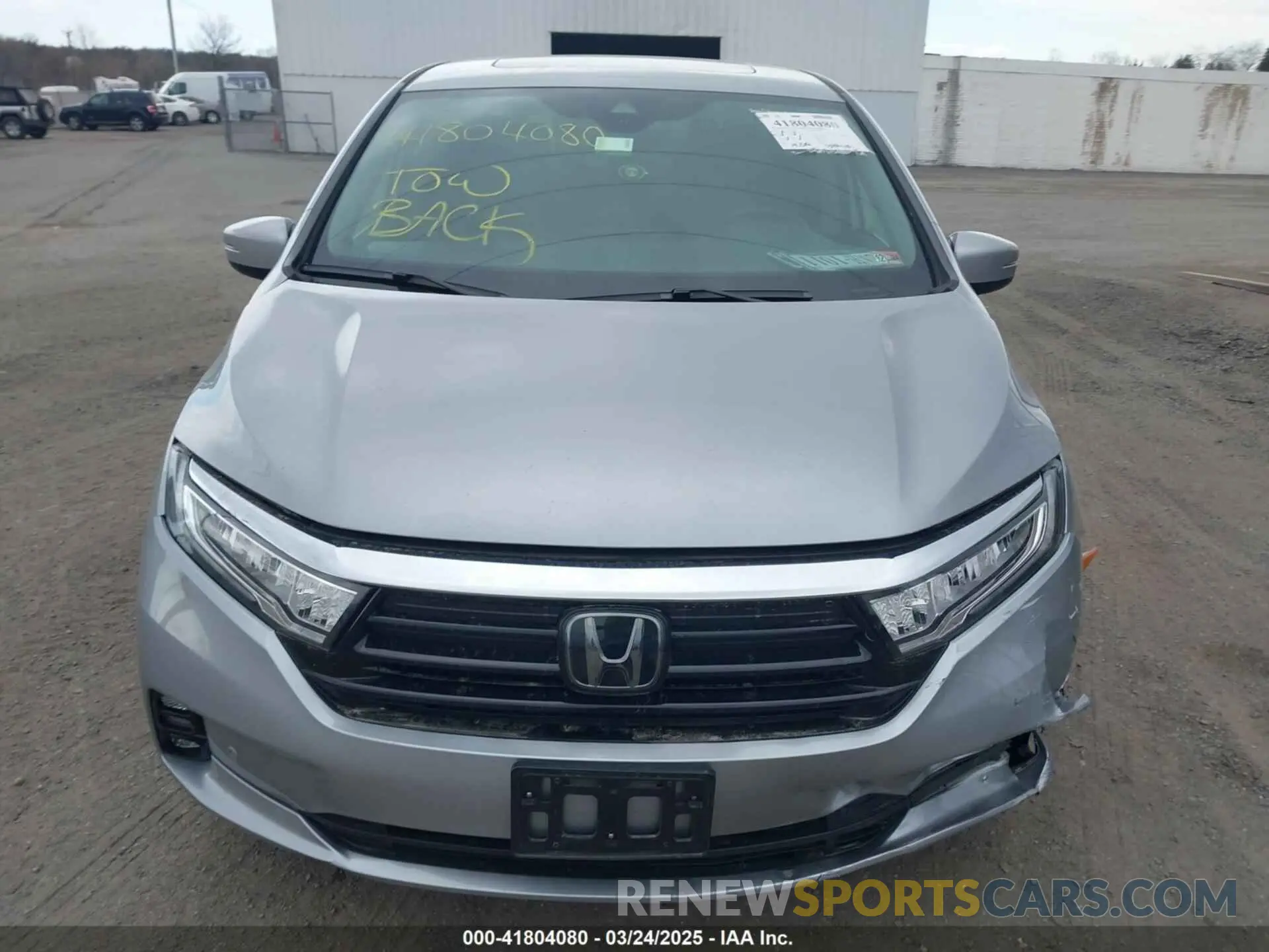 12 fotografías del automóvil dañado 5FNRL6H9XNB055293 HONDA ODYSSEY 2022