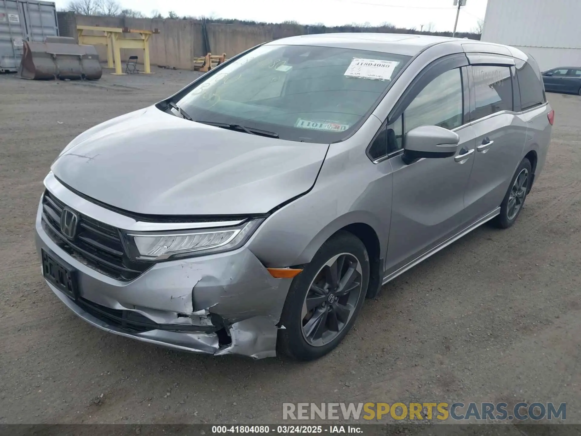 2 fotografías del automóvil dañado 5FNRL6H9XNB055293 HONDA ODYSSEY 2022