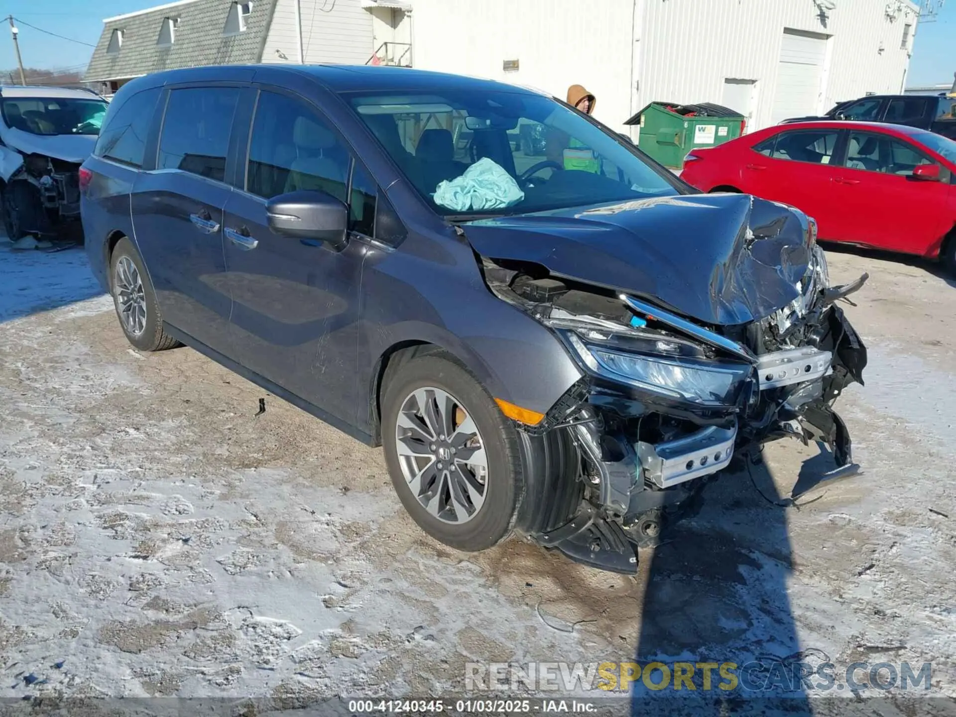 1 fotografías del automóvil dañado 5FNRL6H65PB035588 HONDA ODYSSEY 2023