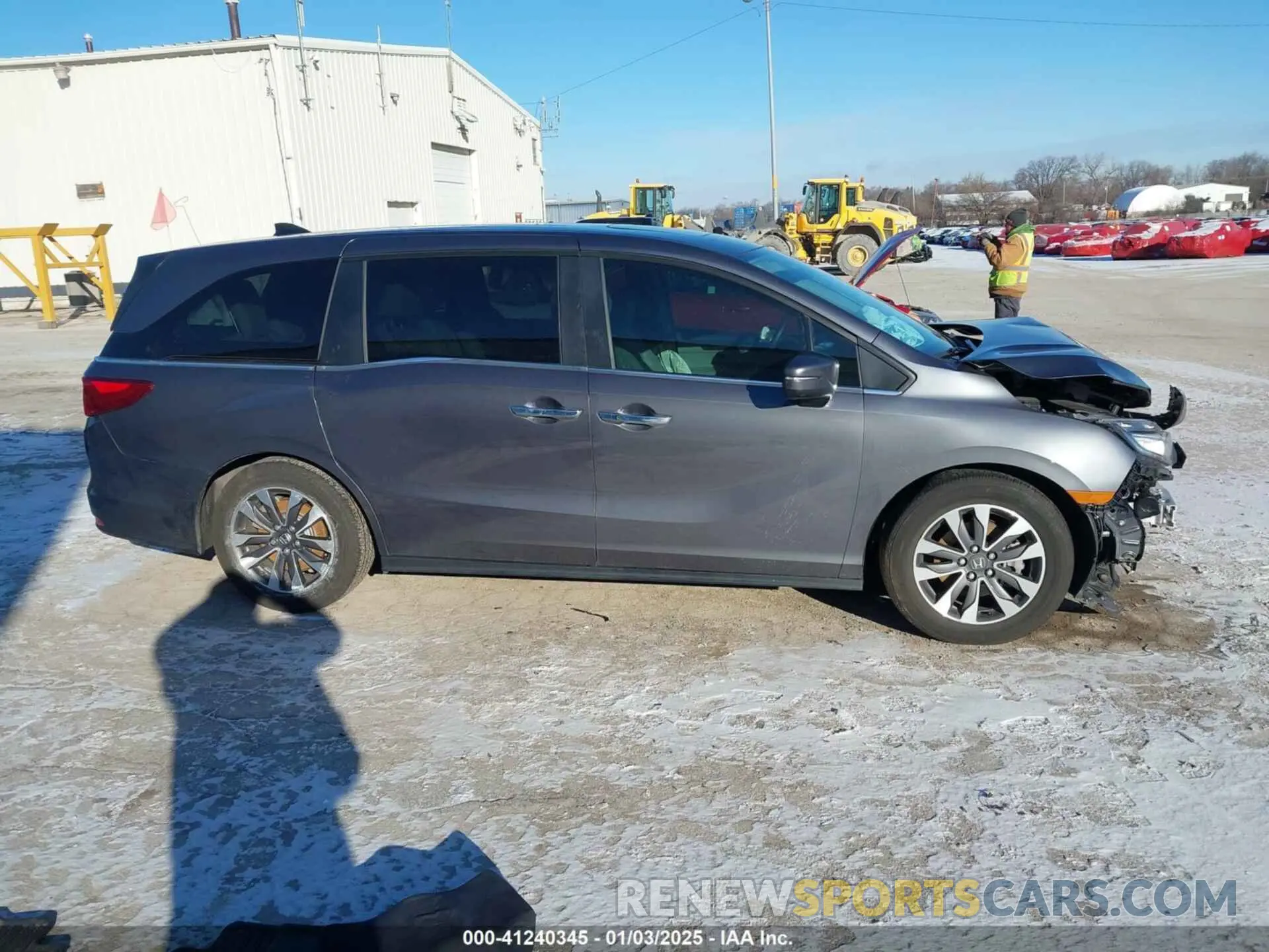 14 fotografías del automóvil dañado 5FNRL6H65PB035588 HONDA ODYSSEY 2023