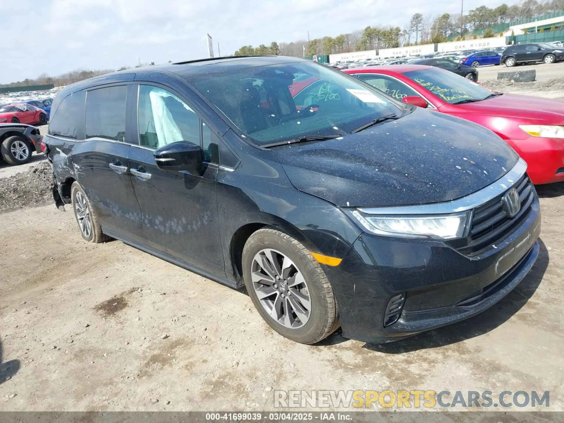 1 fotografías del automóvil dañado 5FNRL6H67PB029548 HONDA ODYSSEY 2023