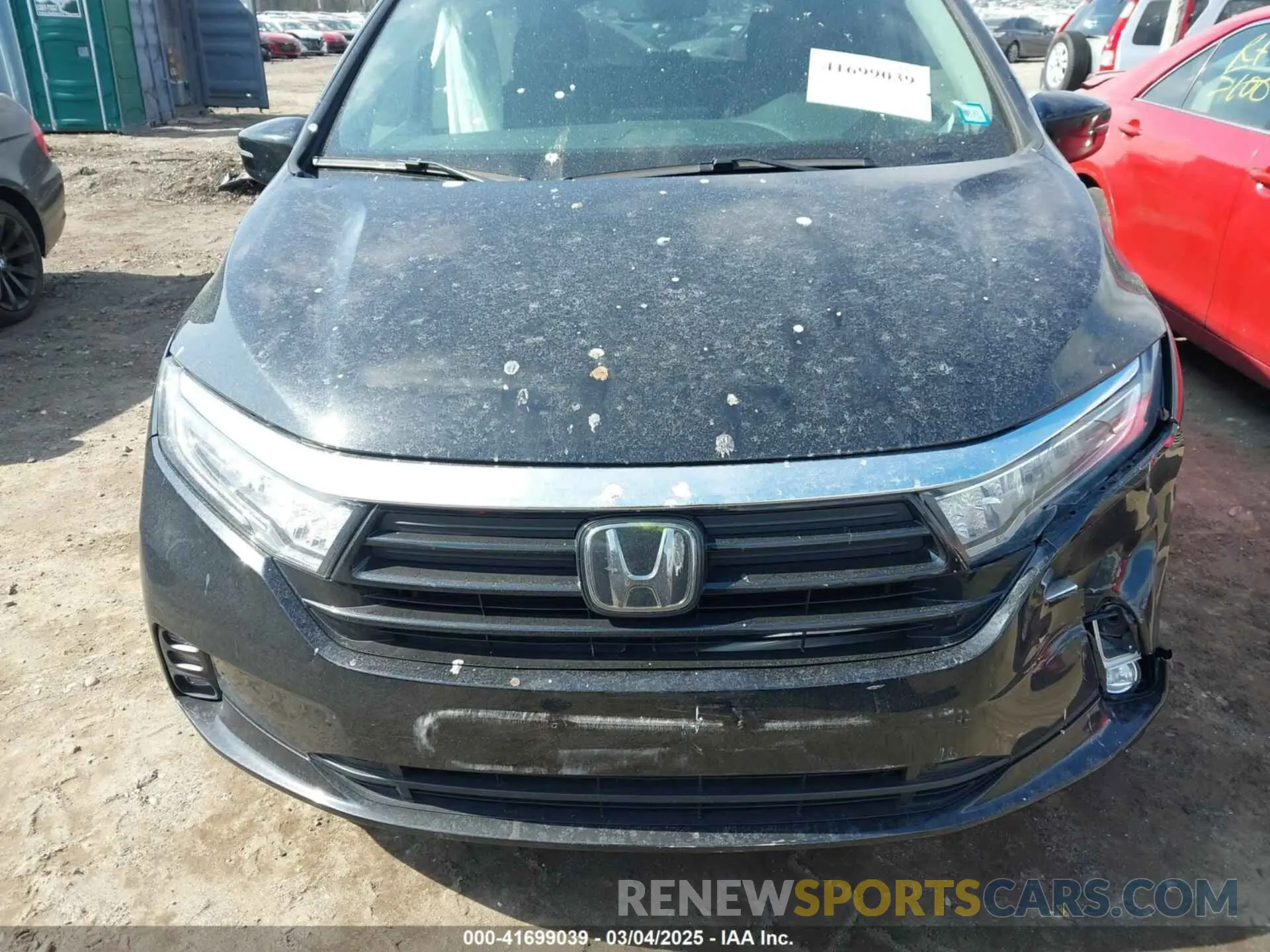 12 fotografías del automóvil dañado 5FNRL6H67PB029548 HONDA ODYSSEY 2023