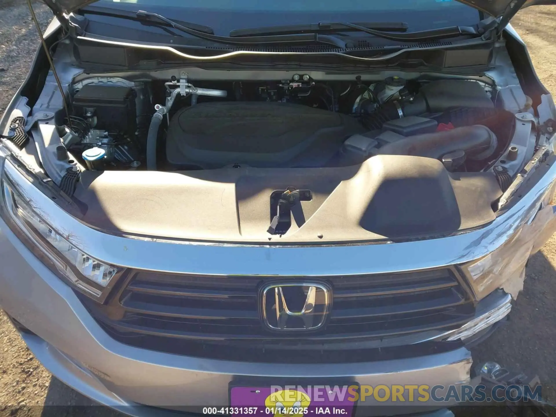 10 fotografías del automóvil dañado 5FNRL6H68PB070545 HONDA ODYSSEY 2023