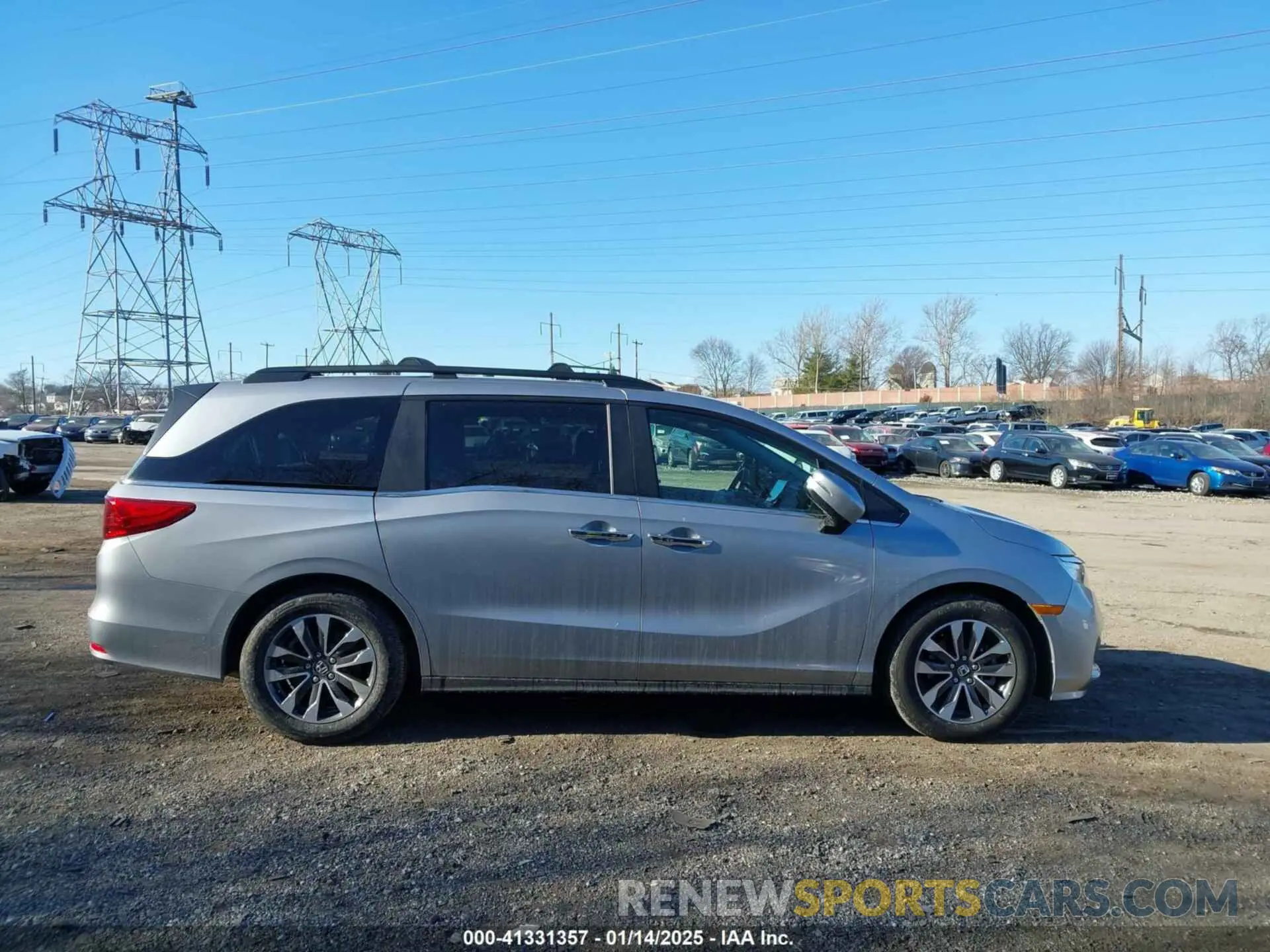 13 fotografías del automóvil dañado 5FNRL6H68PB070545 HONDA ODYSSEY 2023