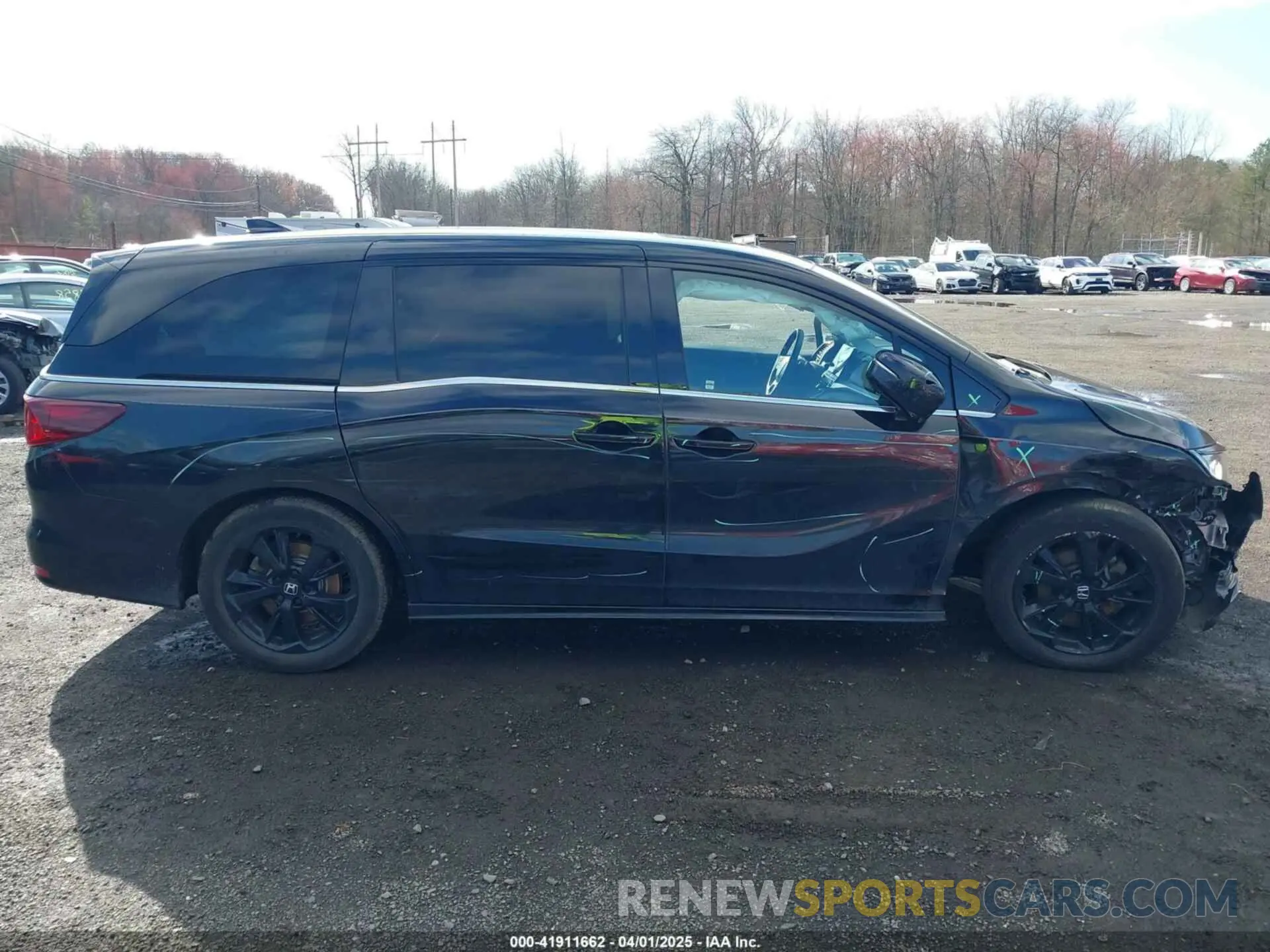 13 fotografías del automóvil dañado 5FNRL6H79PB075326 HONDA ODYSSEY 2023