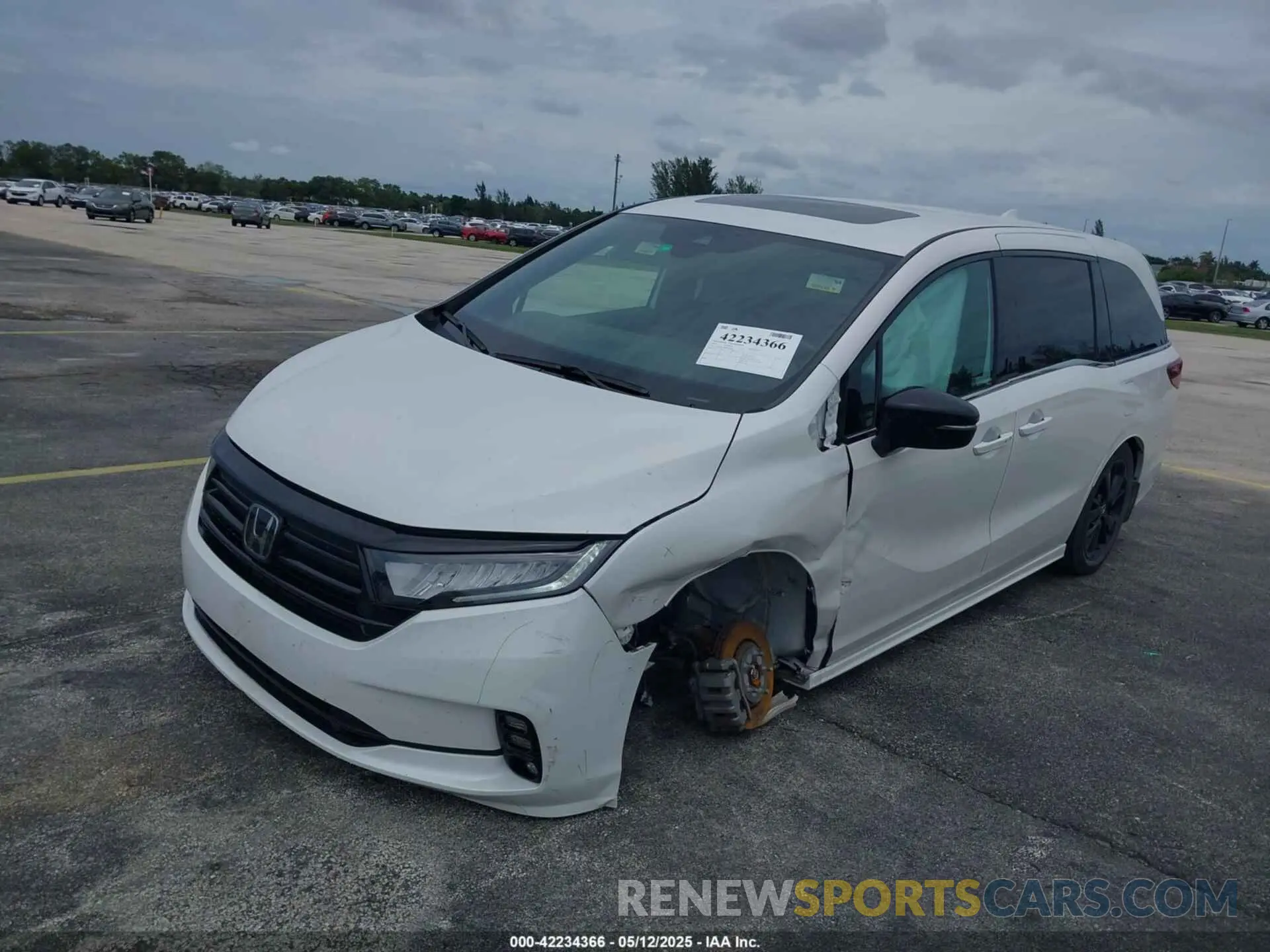 2 fotografías del automóvil dañado 5FNRL6H7XPB063069 HONDA ODYSSEY 2023