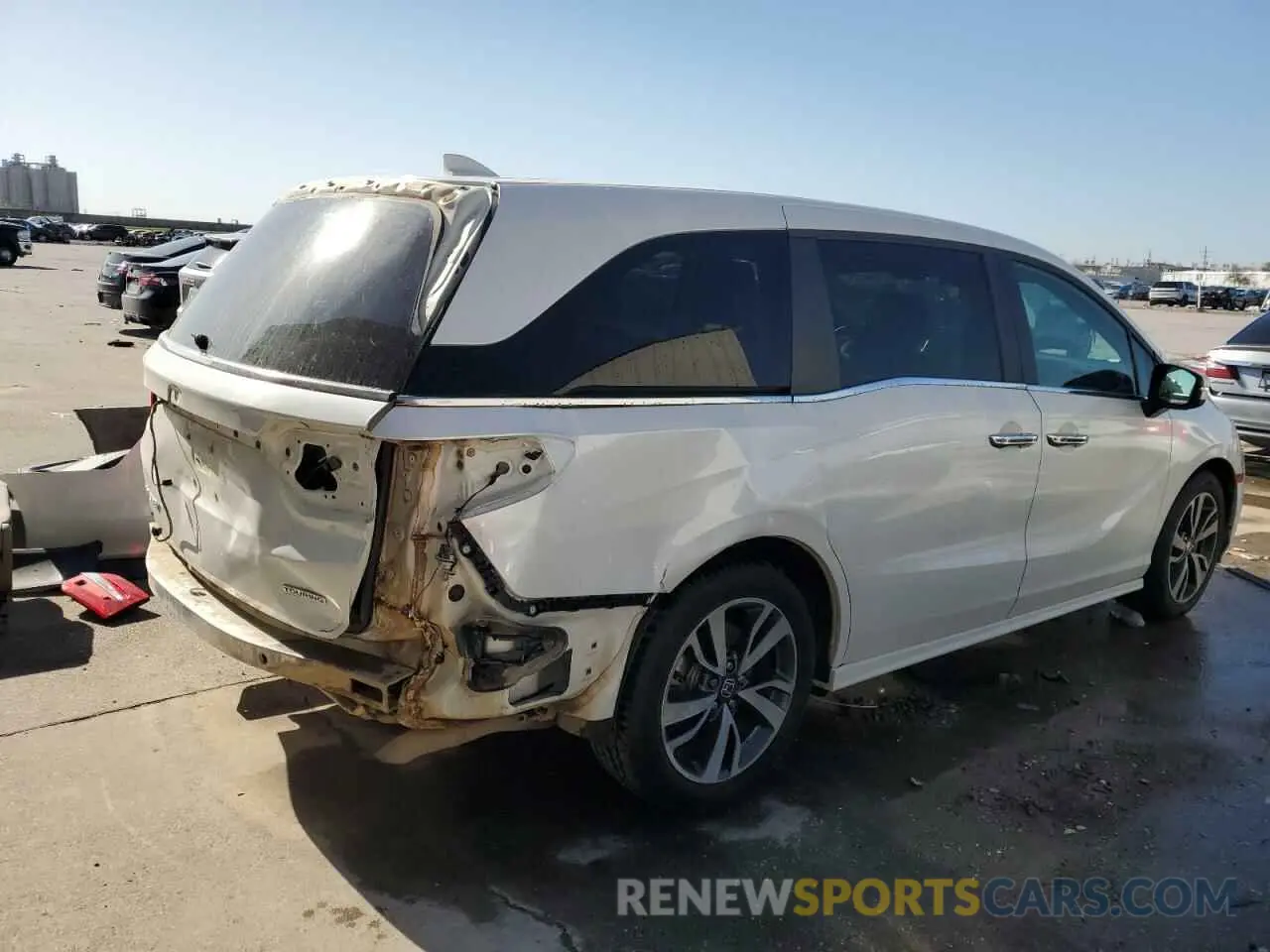 3 fotografías del automóvil dañado 5FNRL6H80PB024709 HONDA ODYSSEY 2023