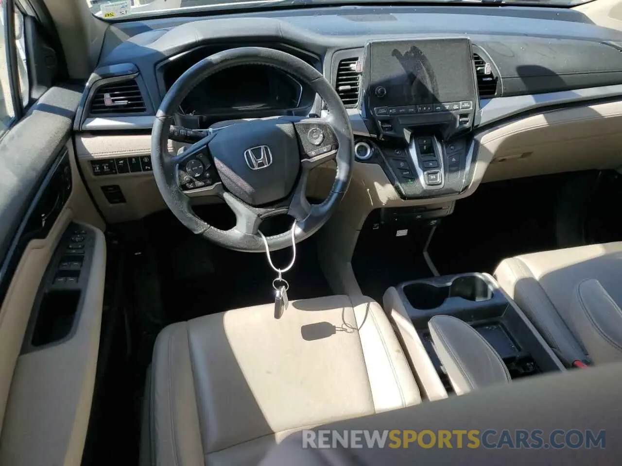 8 fotografías del automóvil dañado 5FNRL6H80PB024709 HONDA ODYSSEY 2023