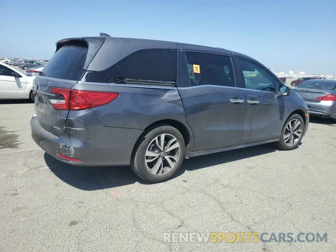 3 fotografías del automóvil dañado 5FNRL6H81PB024055 HONDA ODYSSEY 2023