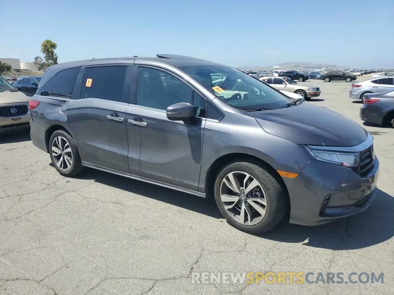 4 fotografías del automóvil dañado 5FNRL6H81PB024055 HONDA ODYSSEY 2023