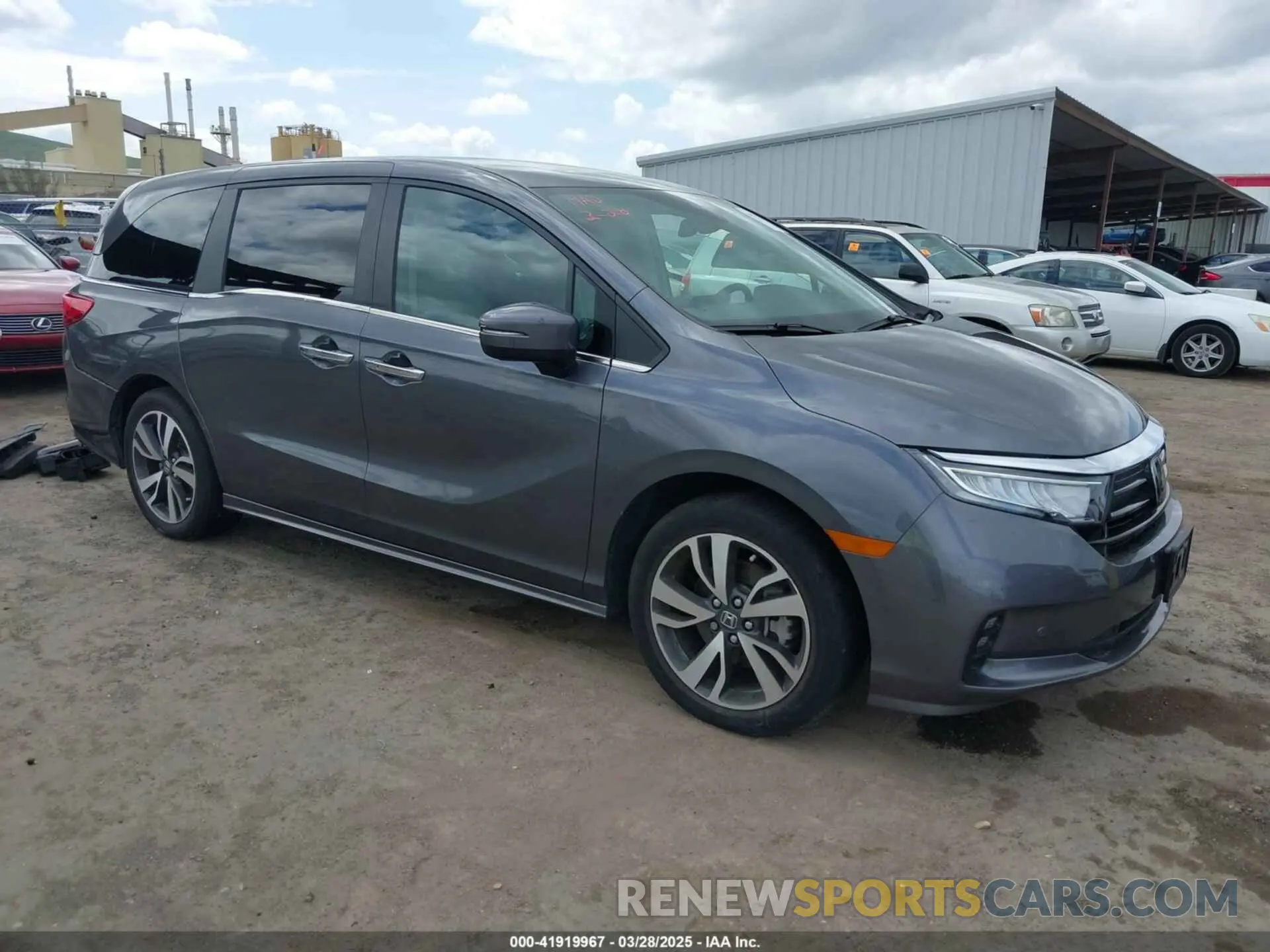 1 fotografías del automóvil dañado 5FNRL6H81PB047495 HONDA ODYSSEY 2023