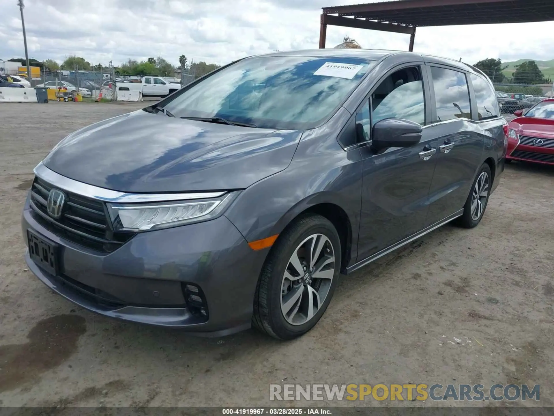 2 fotografías del automóvil dañado 5FNRL6H81PB047495 HONDA ODYSSEY 2023