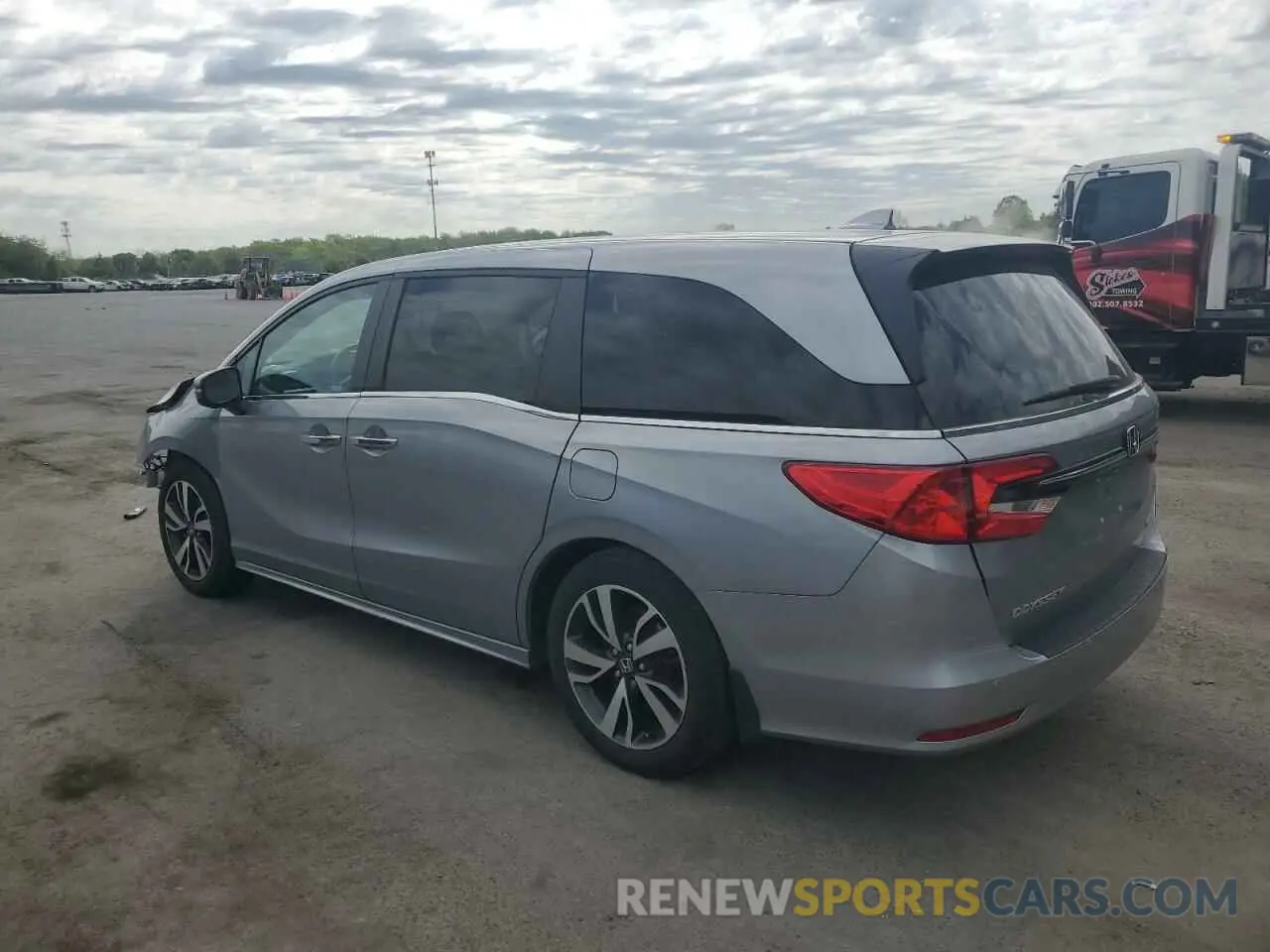 2 fotografías del automóvil dañado 5FNRL6H82PB037364 HONDA ODYSSEY 2023