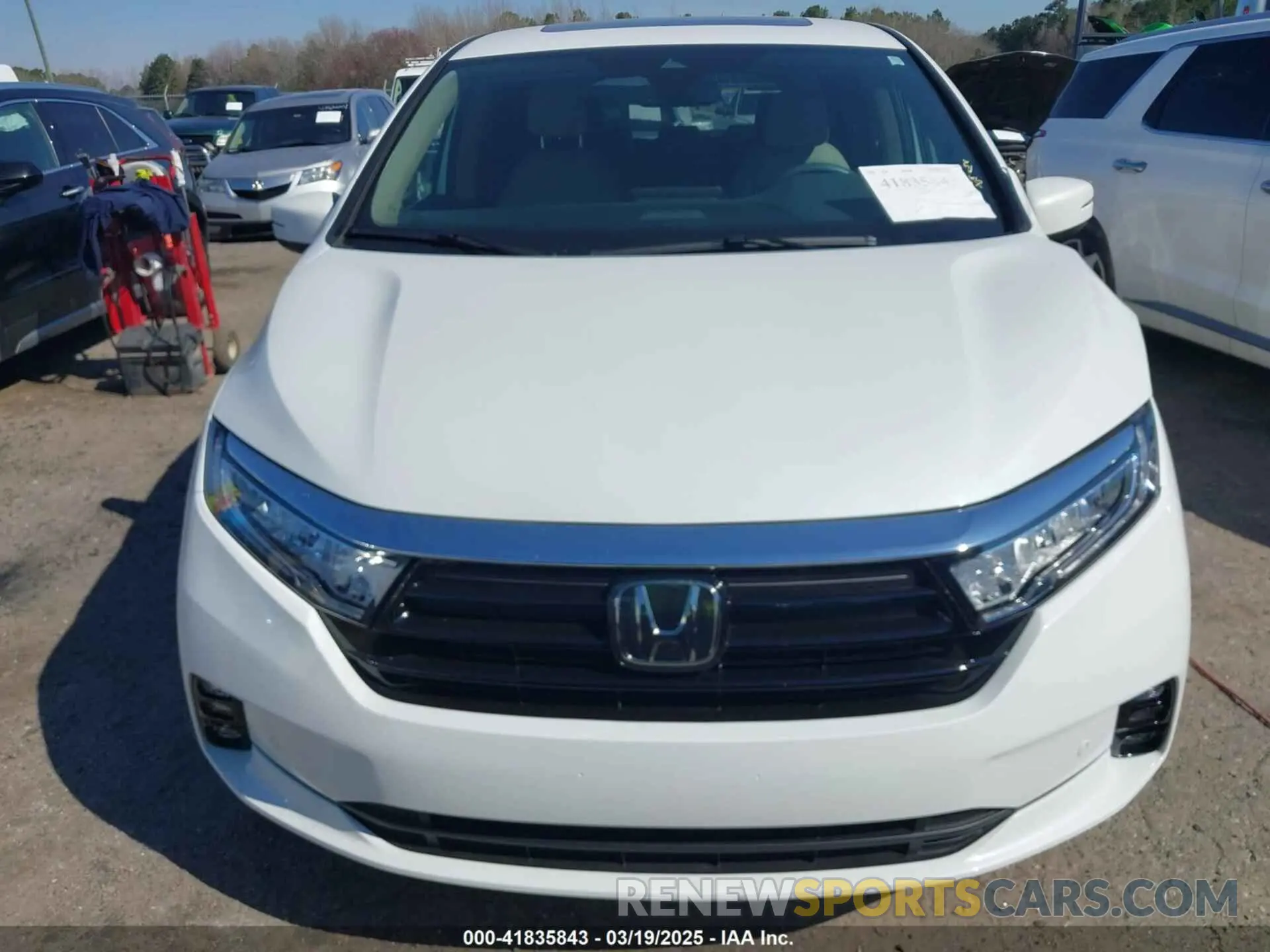 12 fotografías del automóvil dañado 5FNRL6H83PB016412 HONDA ODYSSEY 2023