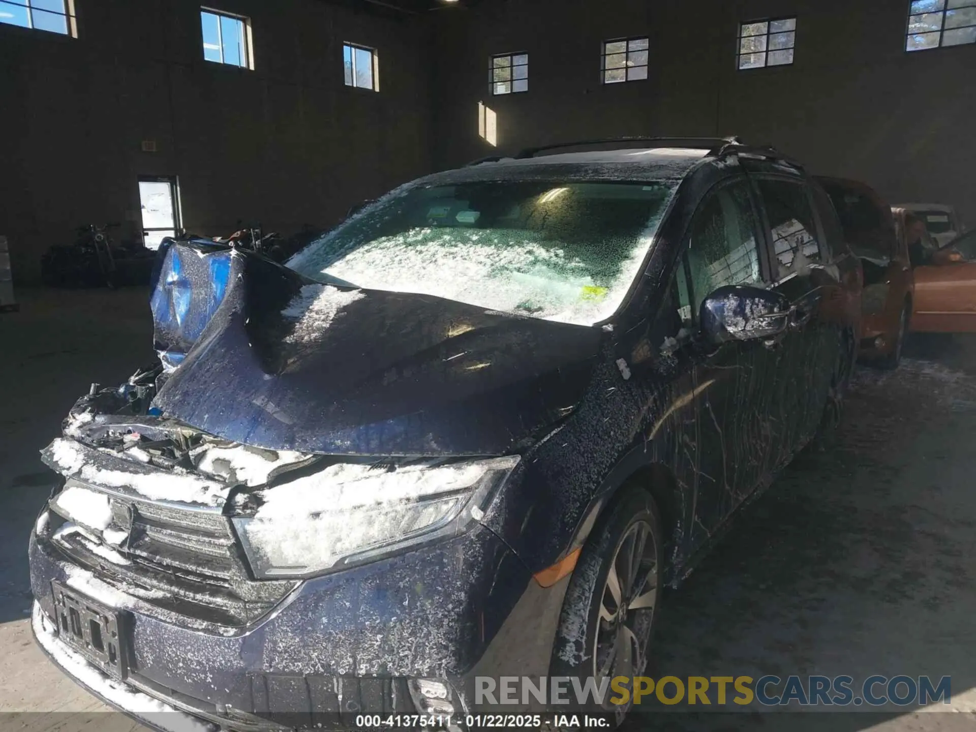 2 fotografías del automóvil dañado 5FNRL6H84PB021439 HONDA ODYSSEY 2023