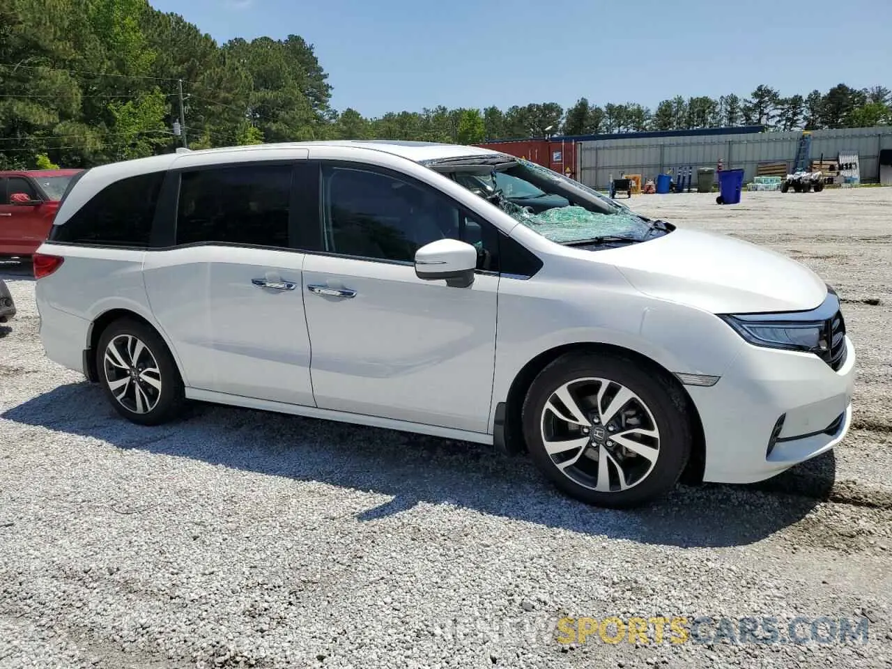4 fotografías del automóvil dañado 5FNRL6H84PB071841 HONDA ODYSSEY 2023