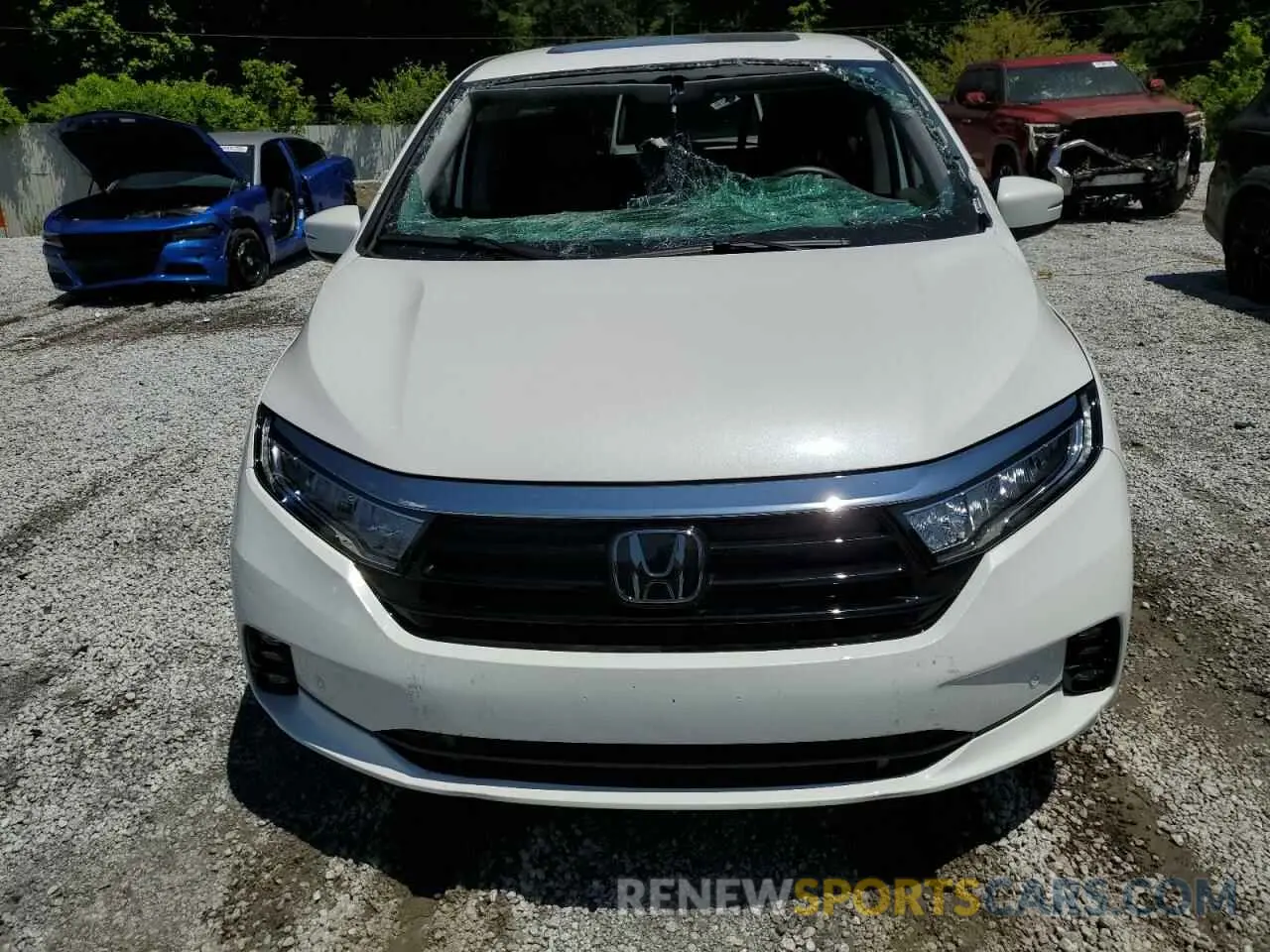 5 fotografías del automóvil dañado 5FNRL6H84PB071841 HONDA ODYSSEY 2023
