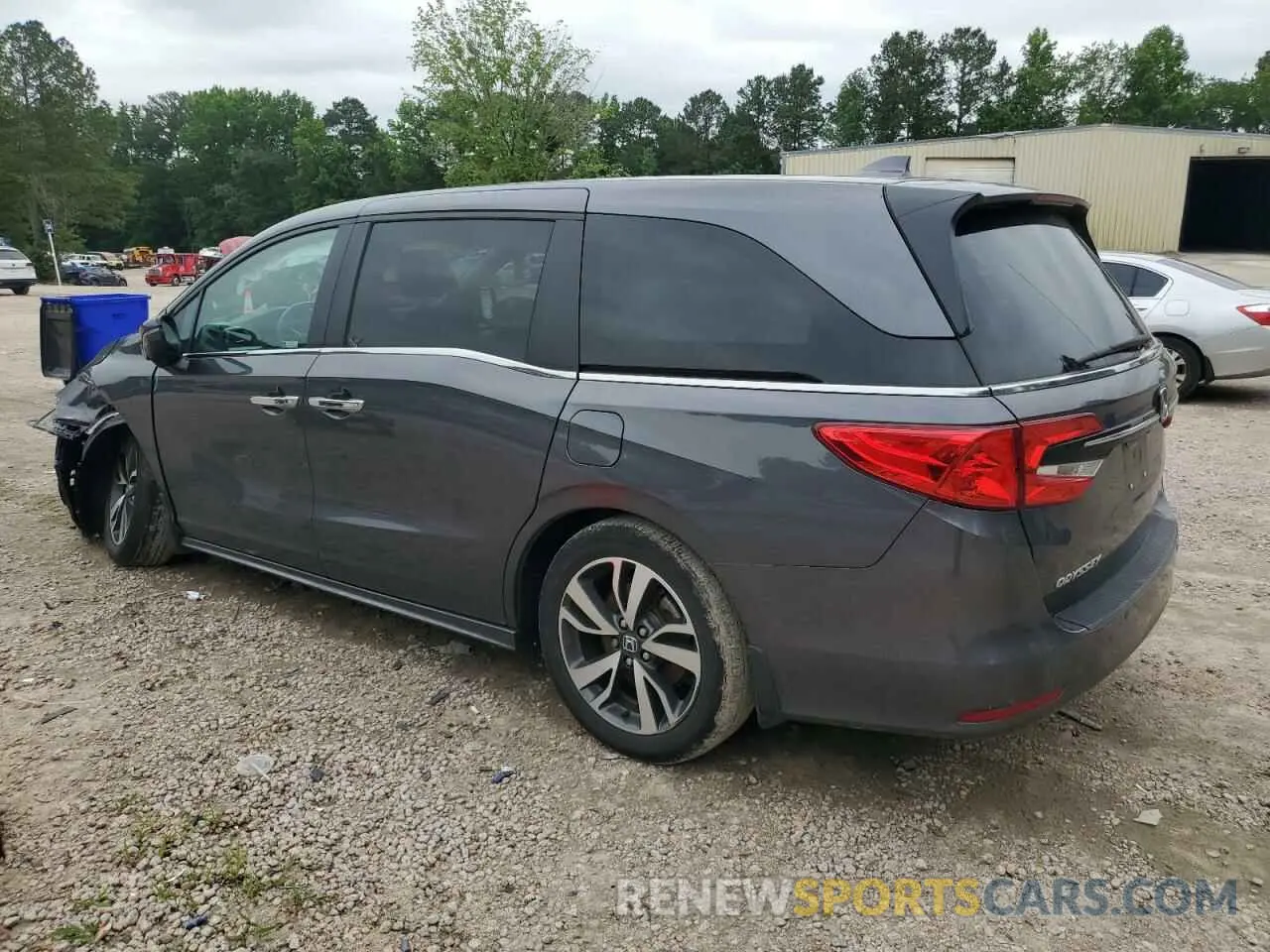 2 fotografías del automóvil dañado 5FNRL6H86PB024066 HONDA ODYSSEY 2023