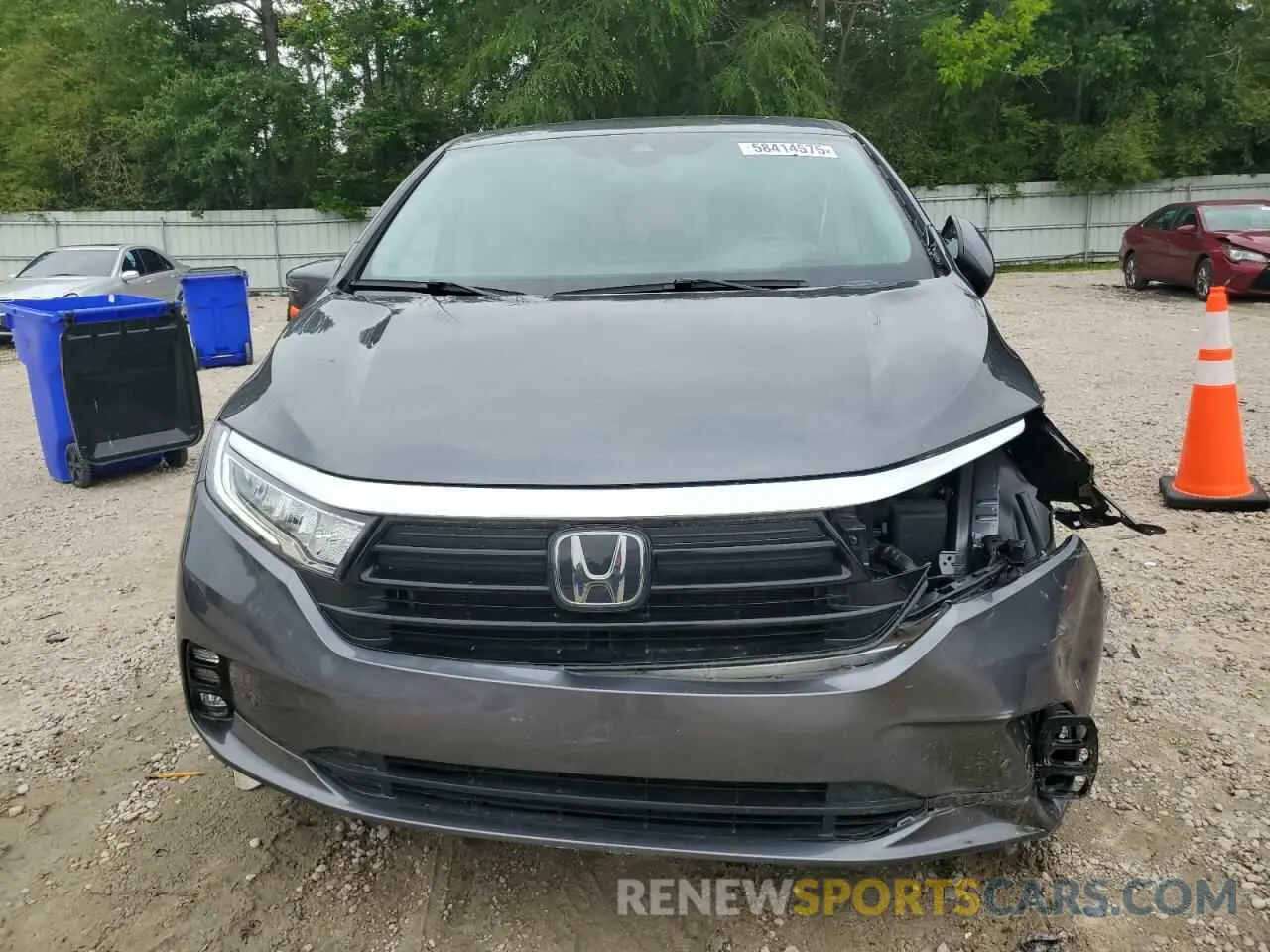 5 fotografías del automóvil dañado 5FNRL6H86PB024066 HONDA ODYSSEY 2023