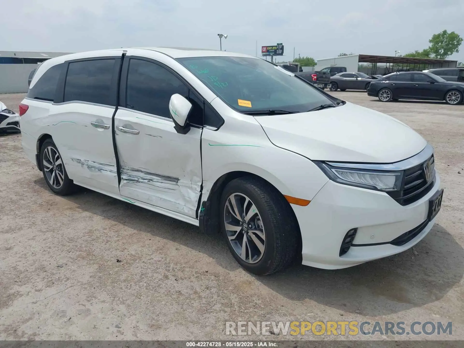 1 fotografías del automóvil dañado 5FNRL6H86PB038100 HONDA ODYSSEY 2023