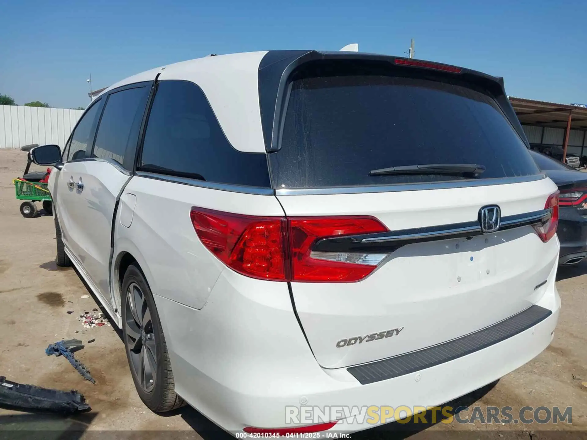 3 fotografías del automóvil dañado 5FNRL6H87PB055603 HONDA ODYSSEY 2023