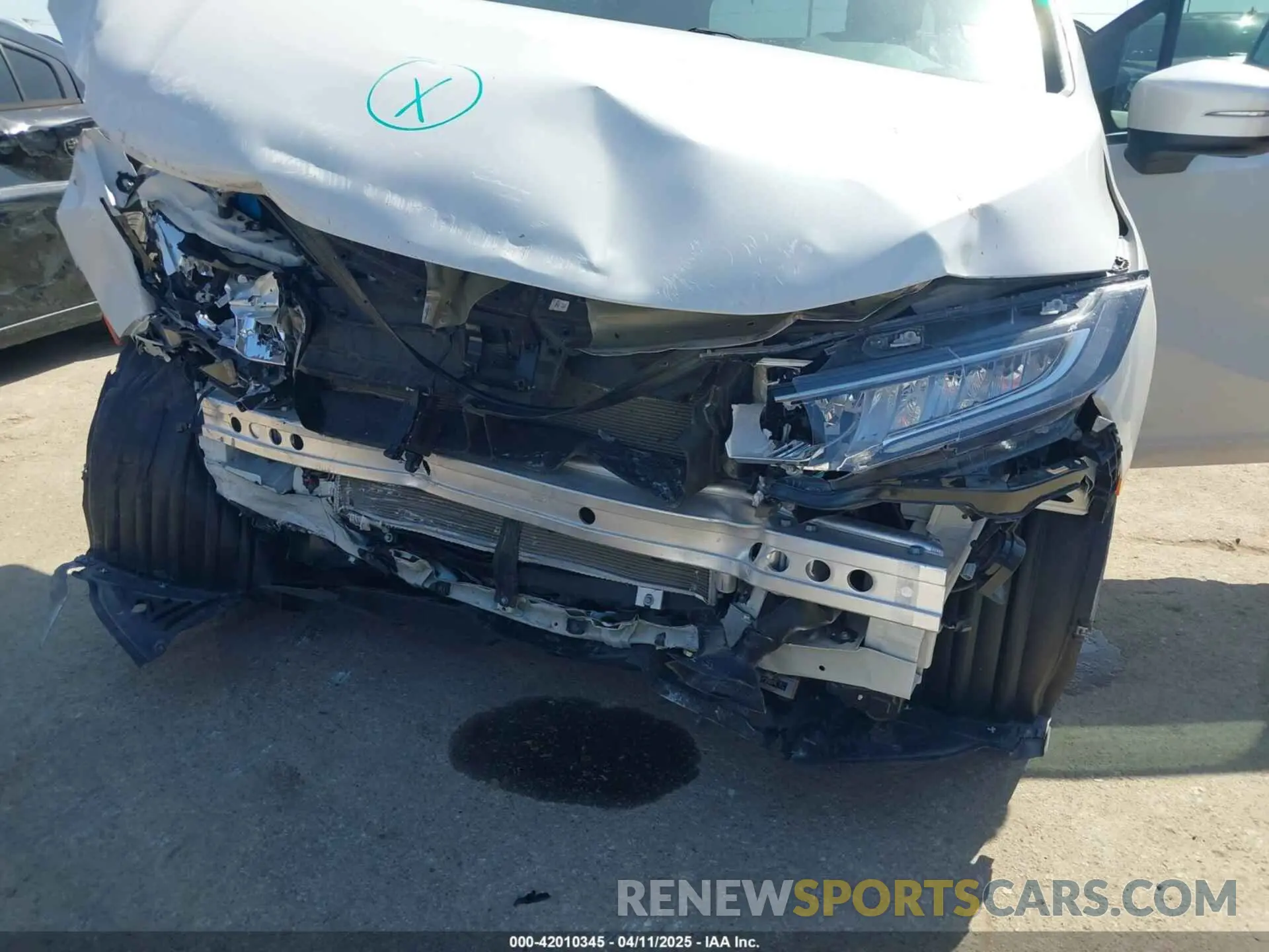 6 fotografías del automóvil dañado 5FNRL6H87PB055603 HONDA ODYSSEY 2023