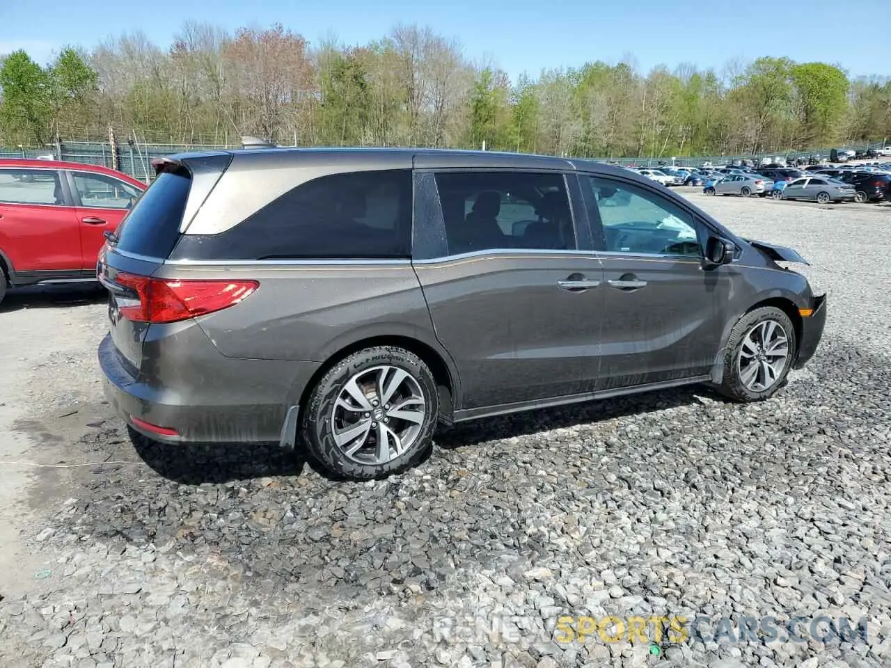 3 fotografías del automóvil dañado 5FNRL6H89PB034171 HONDA ODYSSEY 2023