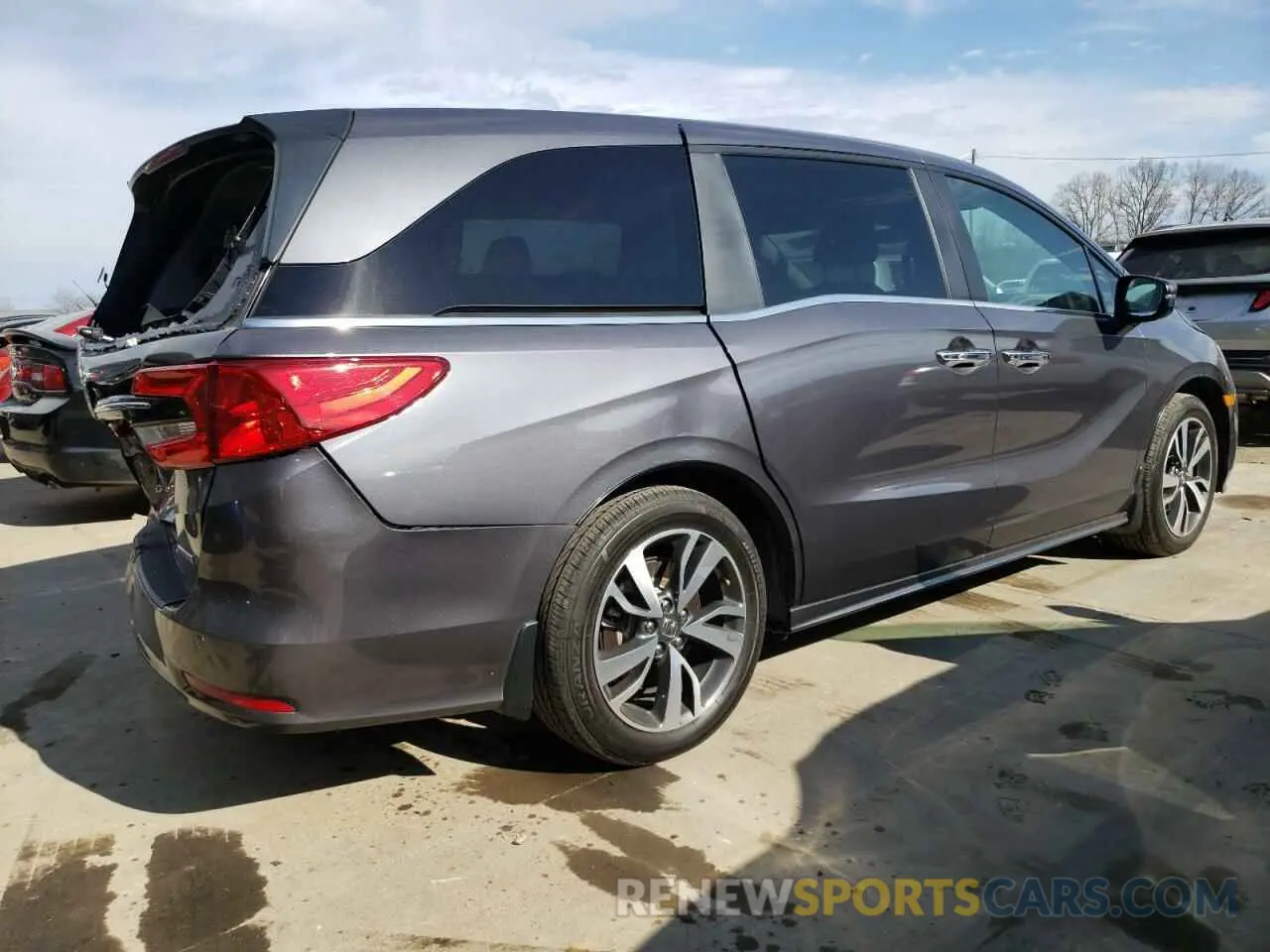 3 fotografías del automóvil dañado 5FNRL6H89PB078302 HONDA ODYSSEY 2023