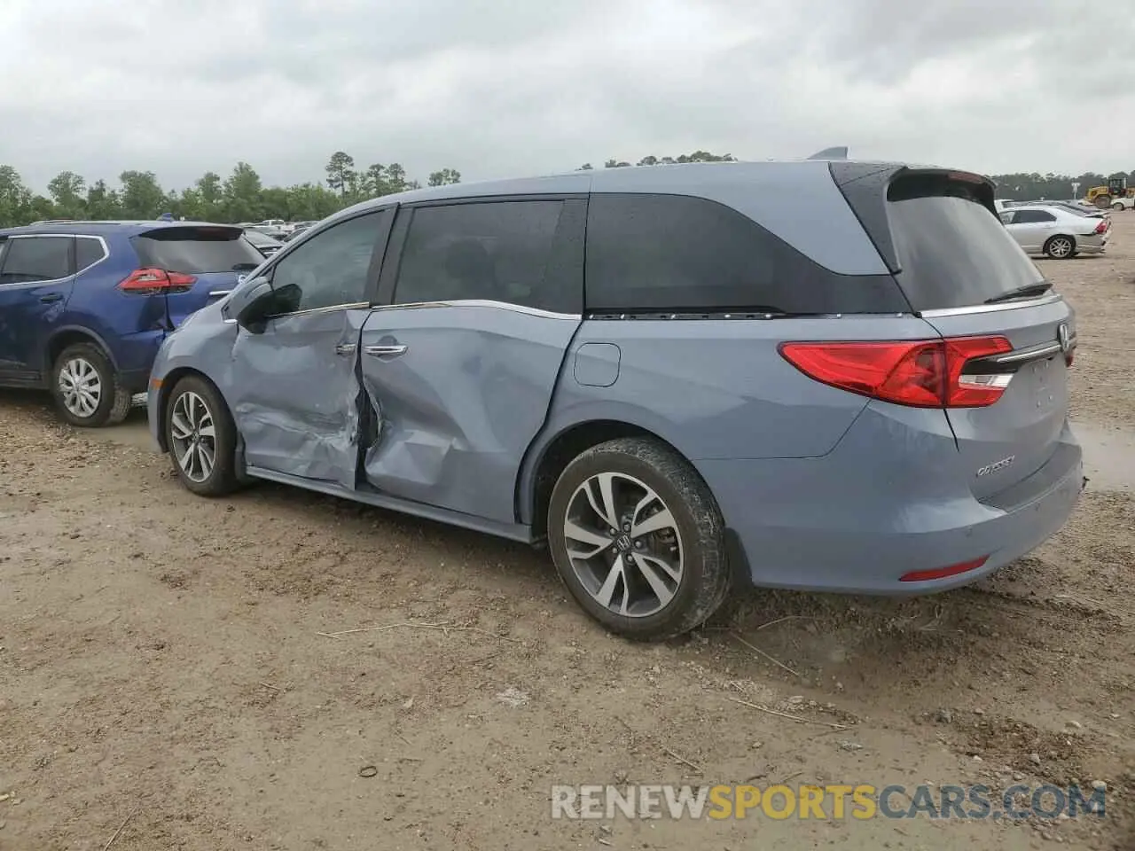 2 fotografías del automóvil dañado 5FNRL6H8XPB006475 HONDA ODYSSEY 2023