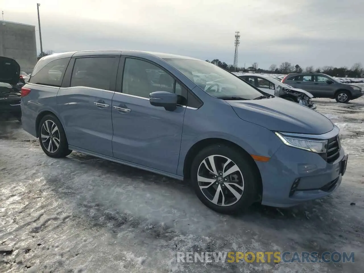 4 fotografías del automóvil dañado 5FNRL6H8XPB046149 HONDA ODYSSEY 2023