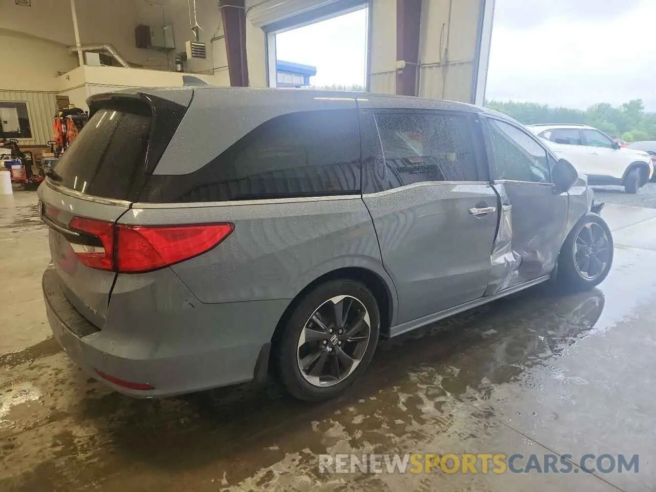 3 fotografías del automóvil dañado 5FNRL6H90PB071988 HONDA ODYSSEY 2023